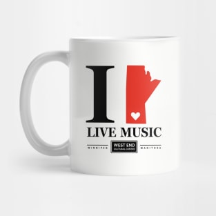 I Love Live Music Manitoba Mug